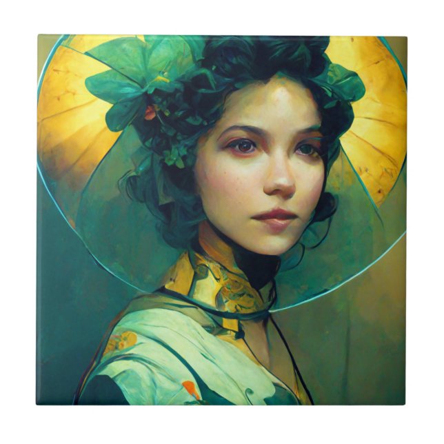 Azulejo La Fantasía Headdress (Frente)