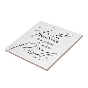 Azulejo La fe hace posibles las cosas