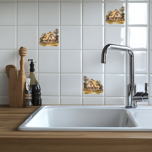 Azulejo La felicidad es casera (Subido por el creador)