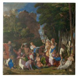 Azulejo La fiesta de los dioses (por Giovanni Bellini)