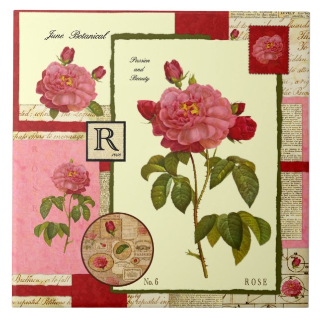 Azulejo La flor de junio (Frente)