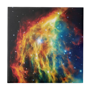 Azulejo La foto del Hubble de la nebulosa Medusa en el esp