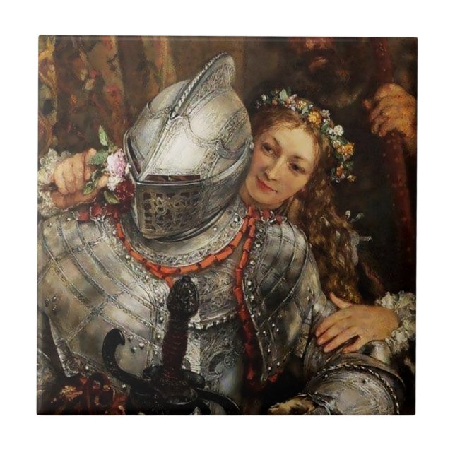 Azulejo La gallina ciega de Adolph Menzel (Frente)