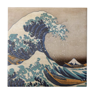 Azulejo La gran ola de Kanagawa