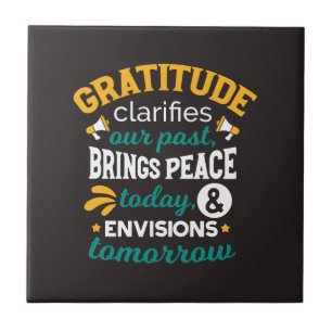 Azulejo La gratitud trae paz hoy – Fe positiva