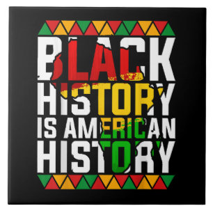 Azulejo La historia negra es historia americana patriótica
