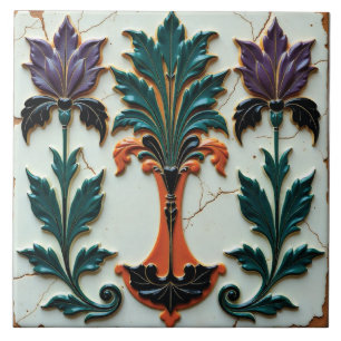 Azulejo La hora quieta de las flores