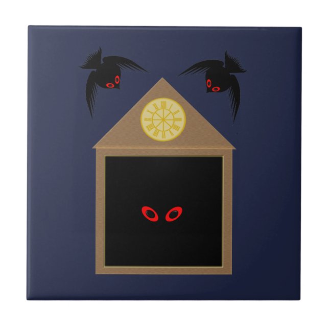 Azulejo La inamabilidad de Ravens Halloween (Frente)