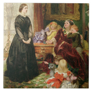 Azulejo La institutriz, 1860 (aceite en lona)