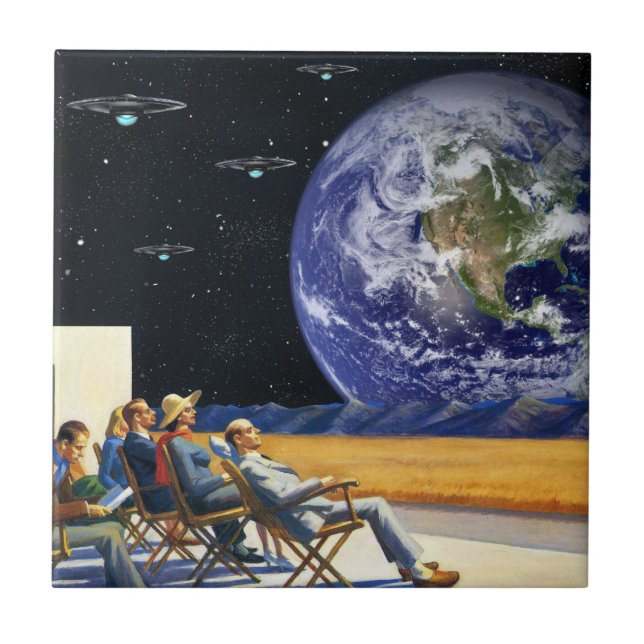 Azulejo La invasión está llegando (Frente)