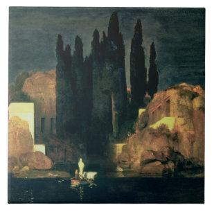 Azulejo La isla de los muertos, 1880 (aceite en lona)