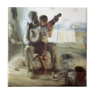 Azulejo La lección del banjo
