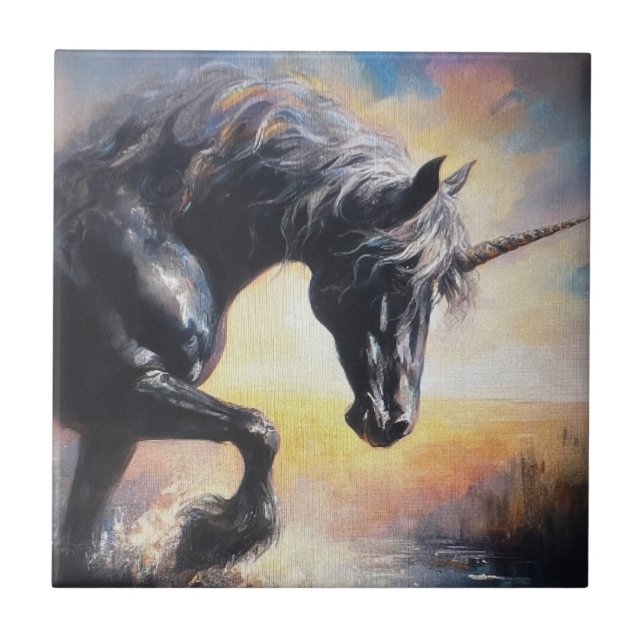 Azulejo La leyenda de la unicornio (Frente)