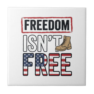 Azulejo La Libertad No Es Gratuita Diseño De Camiseta Patr