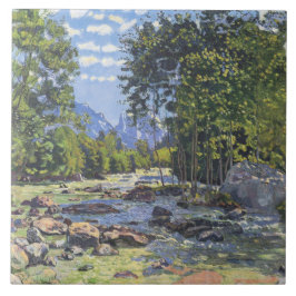 Azulejo La Lutschina Negra (de Ferdinand Hodler)