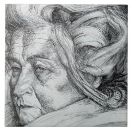 Azulejo La madre (de Umberto Boccioni)