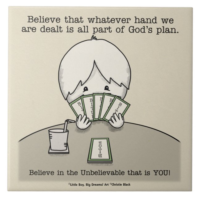 Azulejo La mano a la que nos dirigimos (Frente)