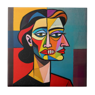 Azulejo La Máscara y el Monstruo - Retrato de un Engañador