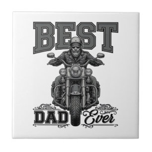 Azulejo La Mejor Camiseta de Grabado Vintage de Motociclis