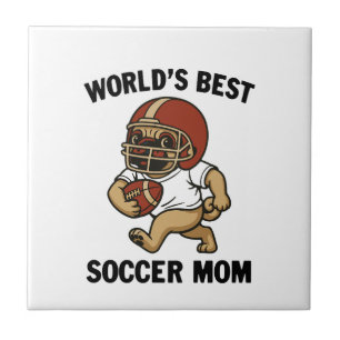AZULEJO LA MEJOR MAMÁ DE FÚTBOL DEL MUNDO - JUGADORA DE PU