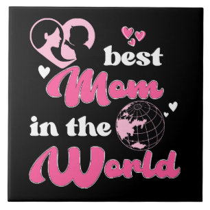 Azulejo La Mejor Mamá del Mundo Día de la Madre