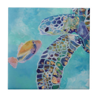 Azulejo La mejor tortuga de amigos y peces Humu
