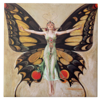 Azulejo La metamorfosis del Chica Flapper a la mariposa 19