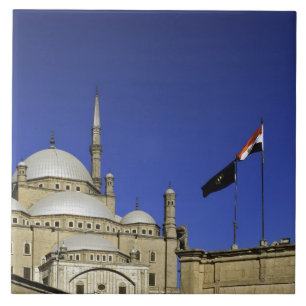 Azulejo La mezquita de Muhammad Ali en la ciudadela, tambi