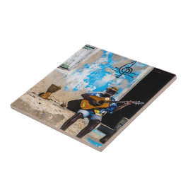 Azulejo La música es la medicina de la mente