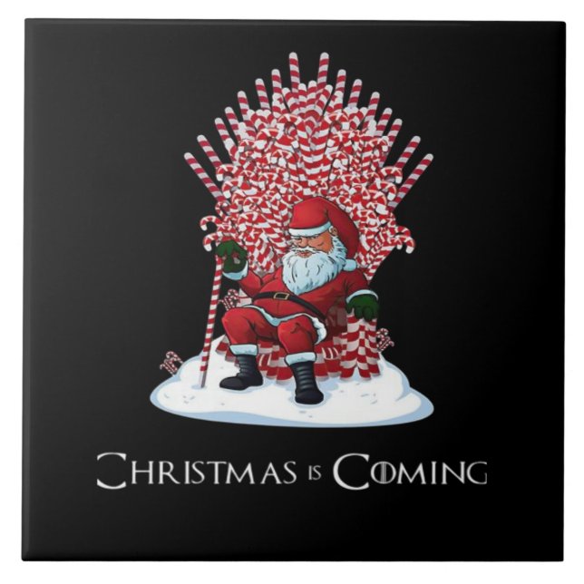 Azulejo La Navidad está llegando (Frente)