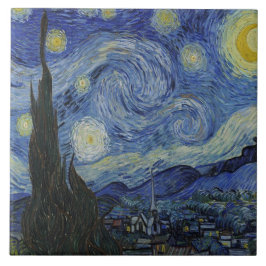 Azulejo La noche estrellada de Van Gogh