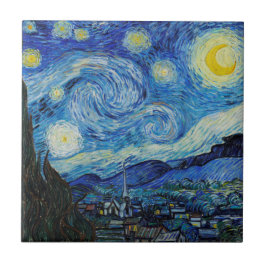 Azulejo La Noche Starry Vincent Van Gogh Ceramic Tile