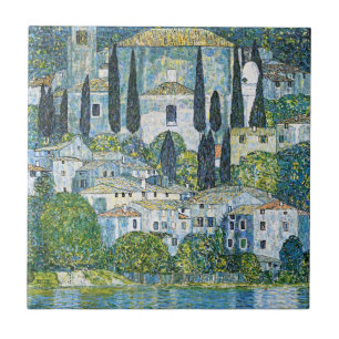 Azulejo La obra maestra Kirche de Gustav Klimt en Cassone