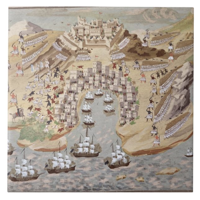 Azulejo La opinión del Pájaro-Ojo de Grecia occidental se (Frente)