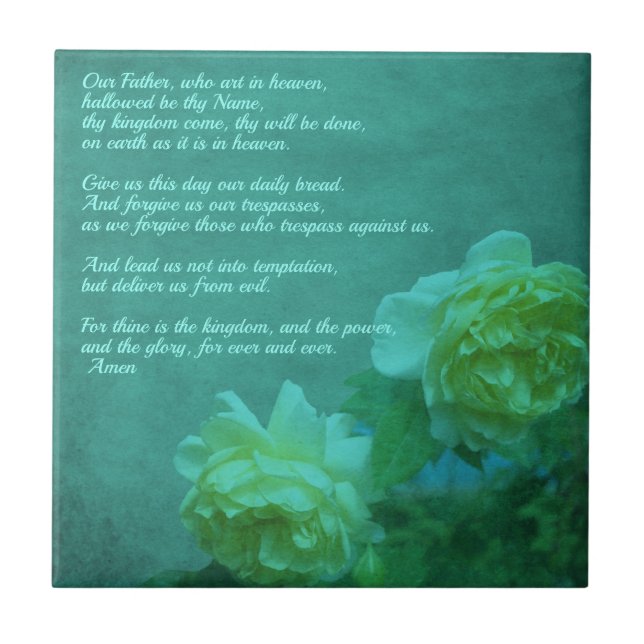 Azulejo La oración del Señor nuestro padre     (Frente)