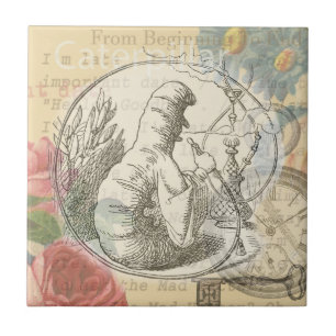 Azulejo La oruga del País de las Maravillas de Alicia: Ten
