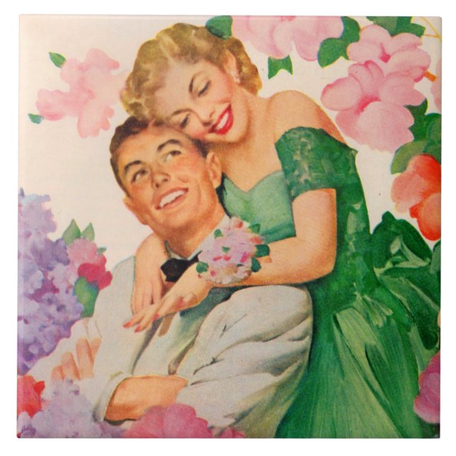 Azulejo la pareja feliz (Frente)