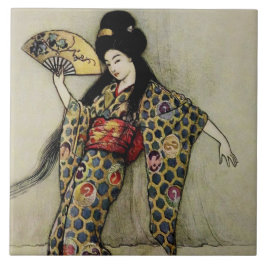 Azulejo “La Peineta Dorada” de Warwick Goble