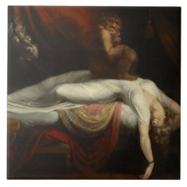 Azulejo La pesadilla (de Henry Fuseli)