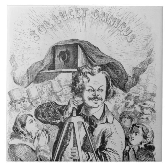 Azulejo "La Photographie, Nadar (1820-1910) le magnífico (Frente)