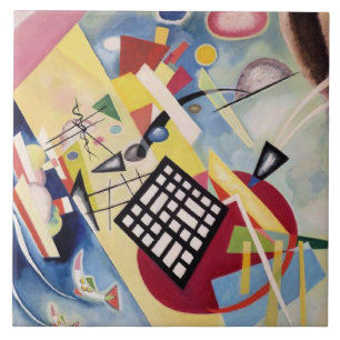 Azulejo La pintura de Wassily Kandinsky, Marco negro,
