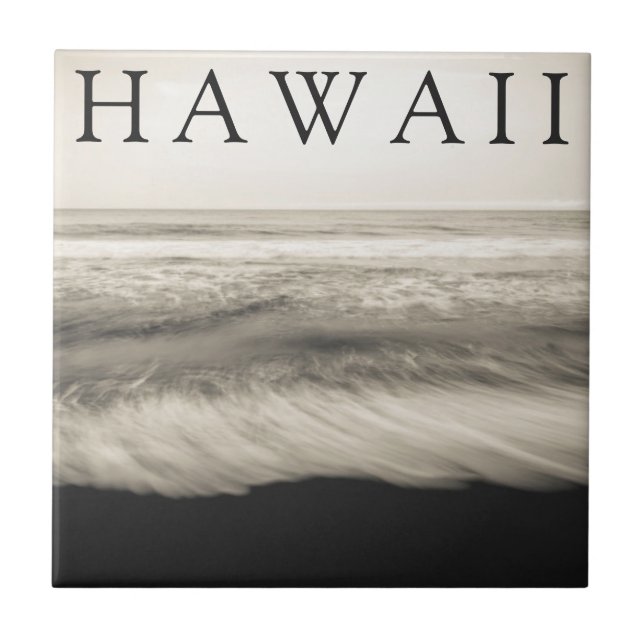 Azulejo La playa de Big Island Beach Hawaii (Frente)