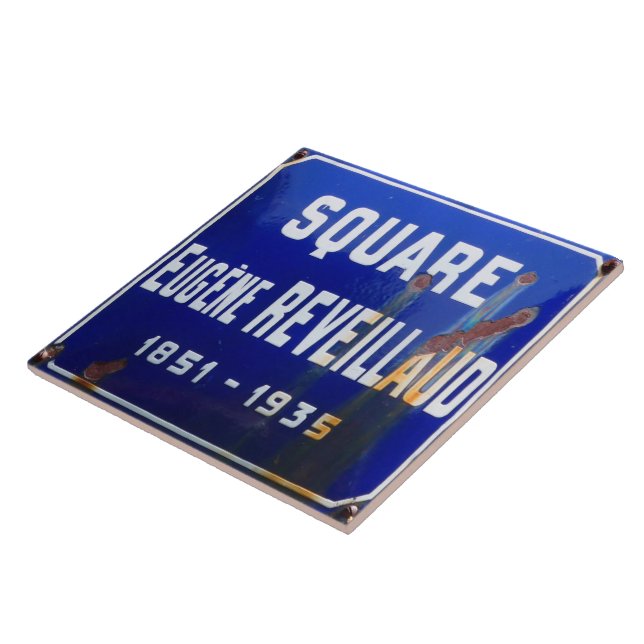 Azulejo La plaza francesa. (Lado)