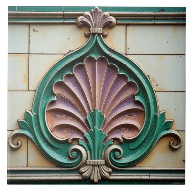 Azulejo La pluma del grifo (Frente)