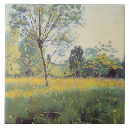 Azulejo La pradera dorada (por Ferdinand Hodler)