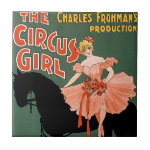 Azulejo La producción de Charles Frohman, el Chica del cir