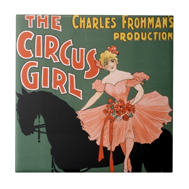 Azulejo La producción de Charles Frohman, el Chica del cir (Frente)