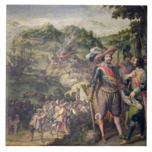 Azulejo La reconquista de St. San Cristobal, 1629