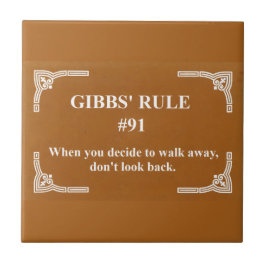 Azulejo la regla 91 de Gibbs
