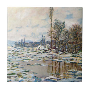 Azulejo La rotura del hielo por Claude Monet